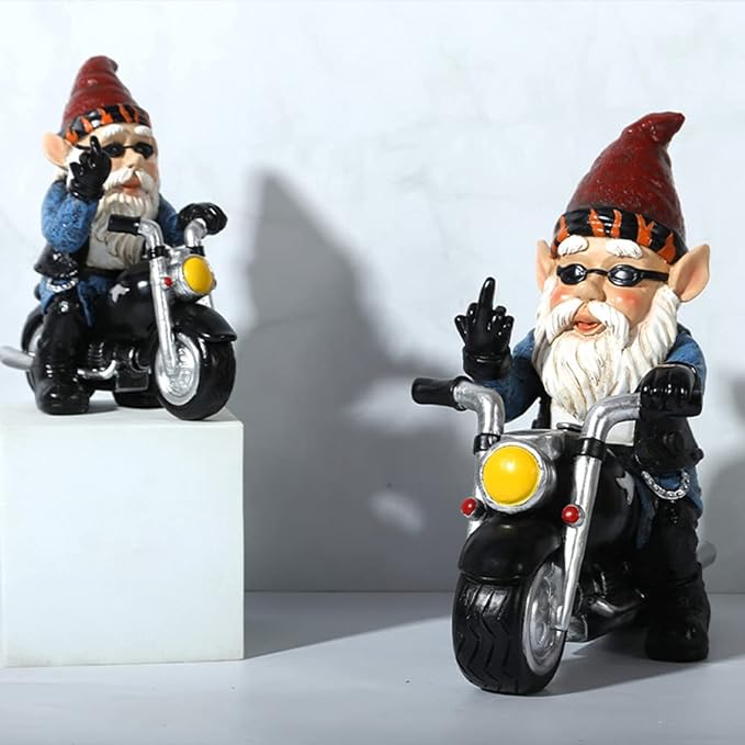 😂Middle Finger Dwarf Motorcycle