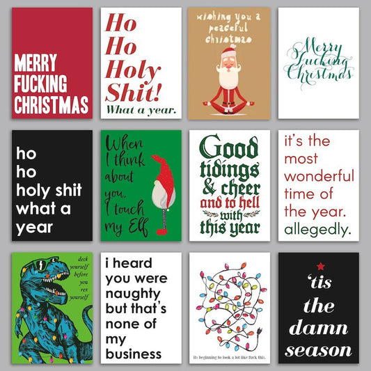 🦖Funny Christmas Greeting Cards✉🎁