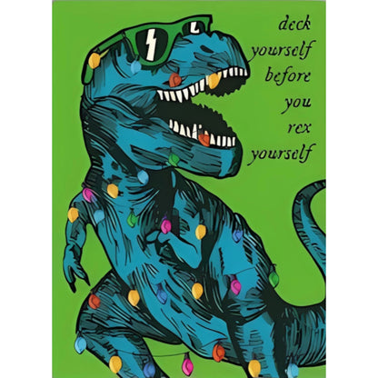 🦖Funny Christmas Greeting Cards✉🎁