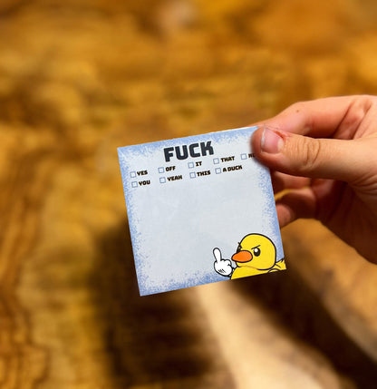 🤣Funny Middle Finger Duck Sticky Notes💥