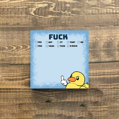 🤣Funny Middle Finger Duck Sticky Notes💥