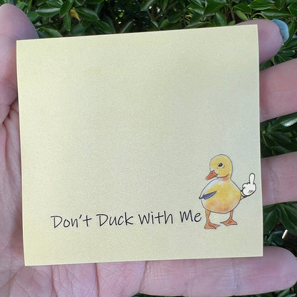 🤣Funny Middle Finger Duck Sticky Notes💥
