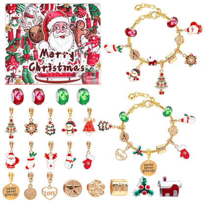 💥78% OFF NOW💥--24 Pcs DIY Christmas Advent Calendar Bracelets Set❤