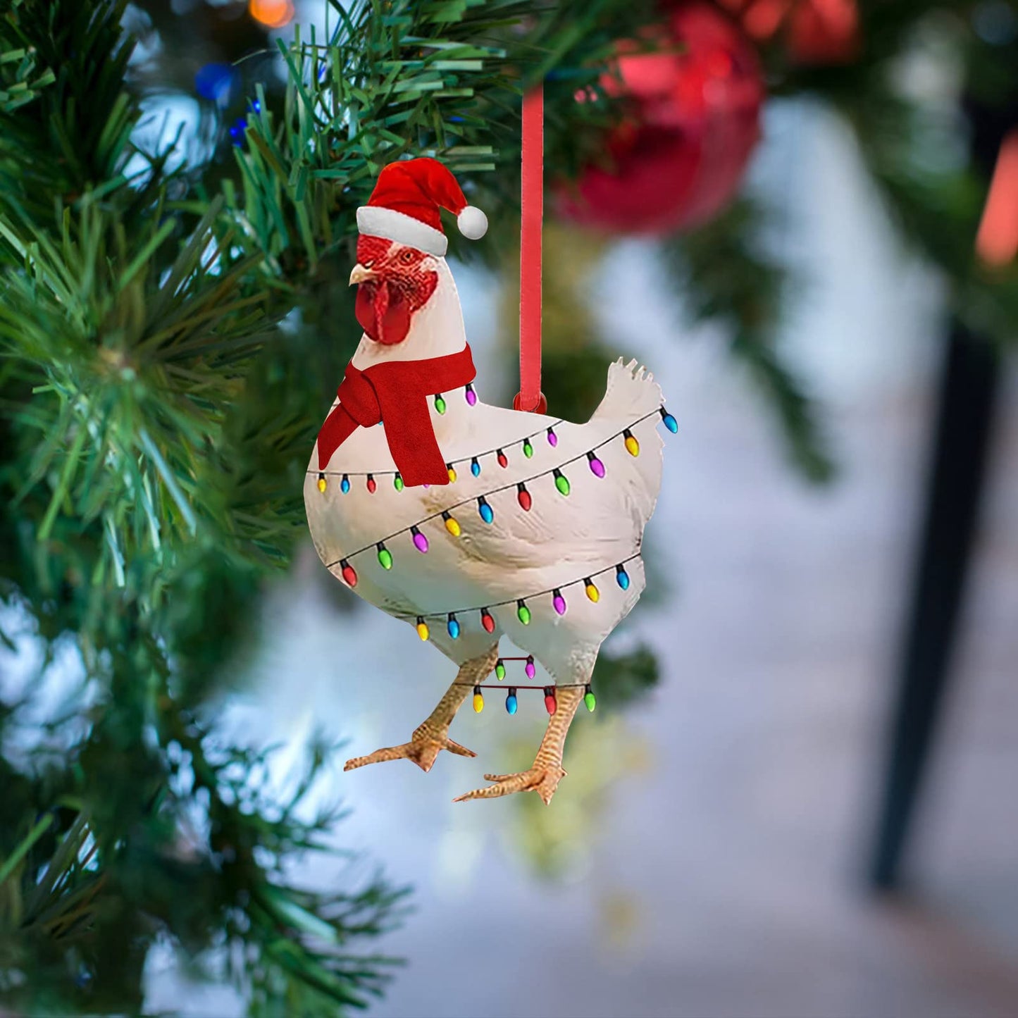 🐔Funny Hanging Ornaments Scarf Chicken Ornaments