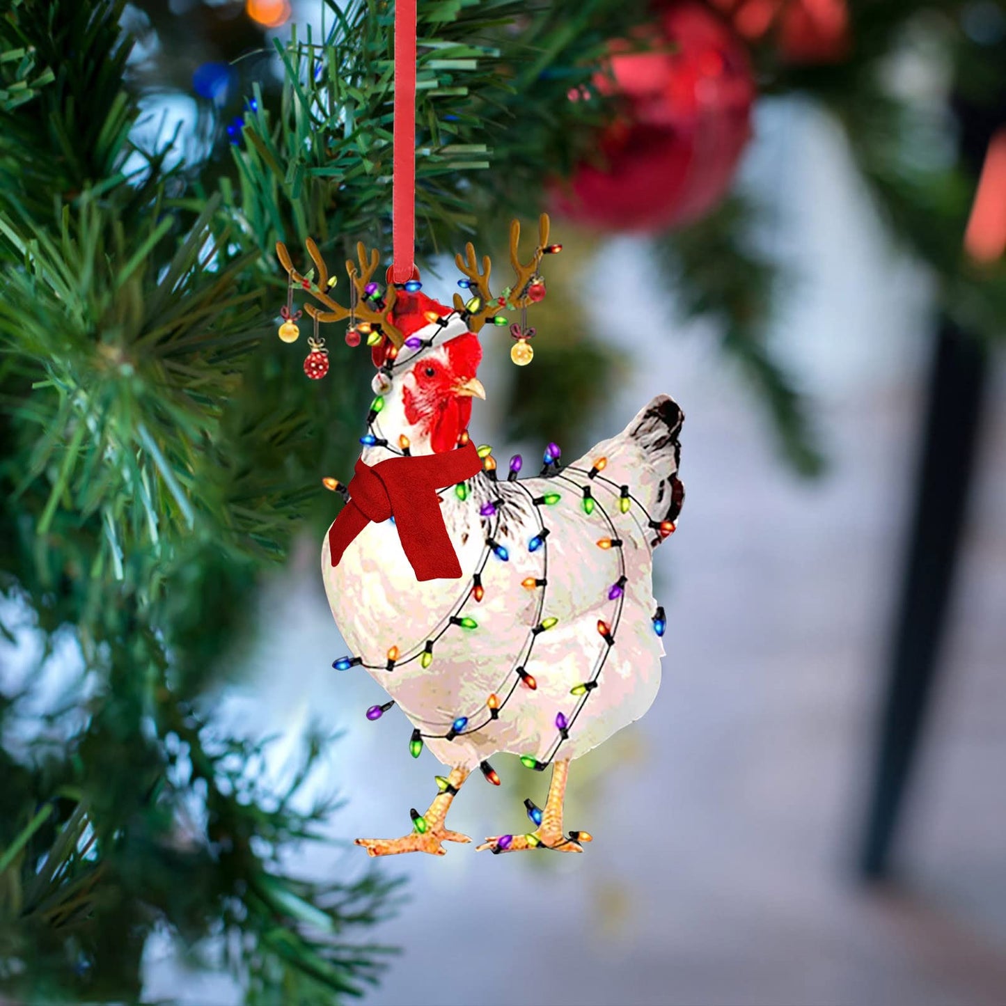 🐔Funny Hanging Ornaments Scarf Chicken Ornaments