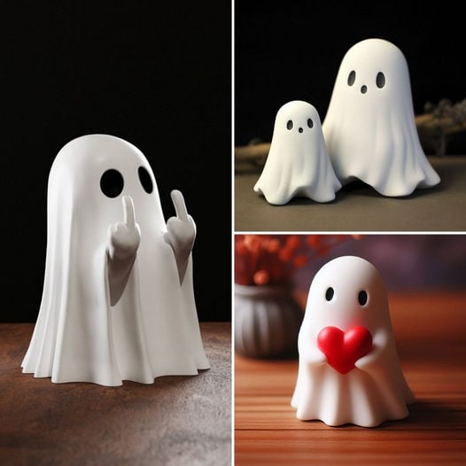 💥Halloween Early Sale 49% OFF👻 Cute Ghost Statue Decoration