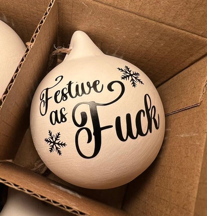 🎁Christmas Funny Offensive Bauble-Rude Baubles 🎄