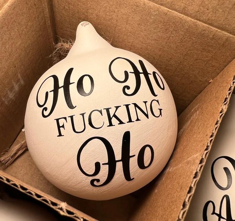 🎁Christmas Funny Offensive Bauble-Rude Baubles 🎄