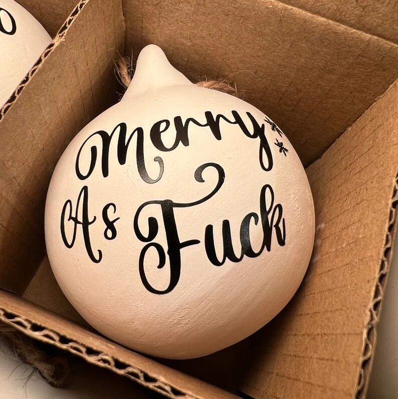 🎁Christmas Funny Offensive Bauble-Rude Baubles 🎄