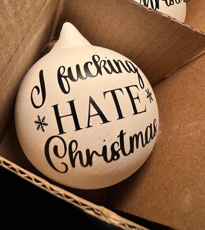 🎁Christmas Funny Offensive Bauble-Rude Baubles 🎄