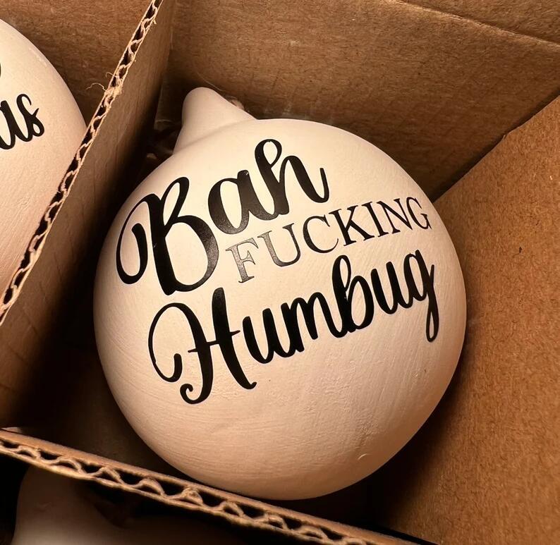 🎁Christmas Funny Offensive Bauble-Rude Baubles 🎄
