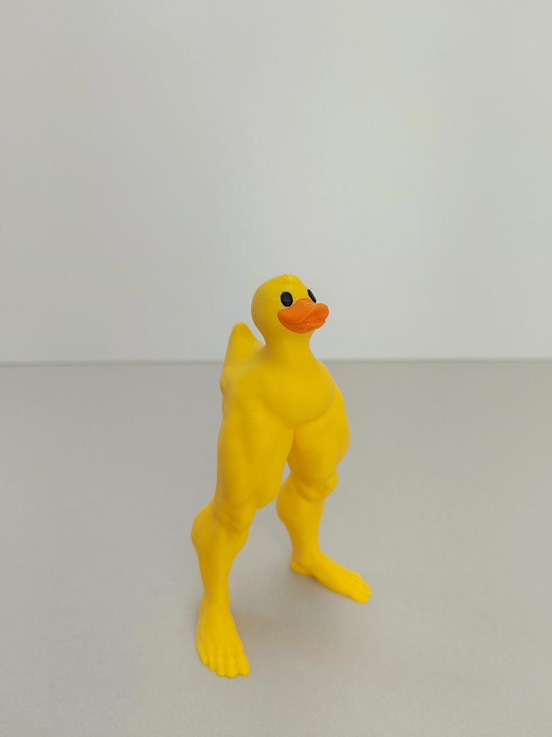 🦆💪Middle Finger Muscular Legs Duck