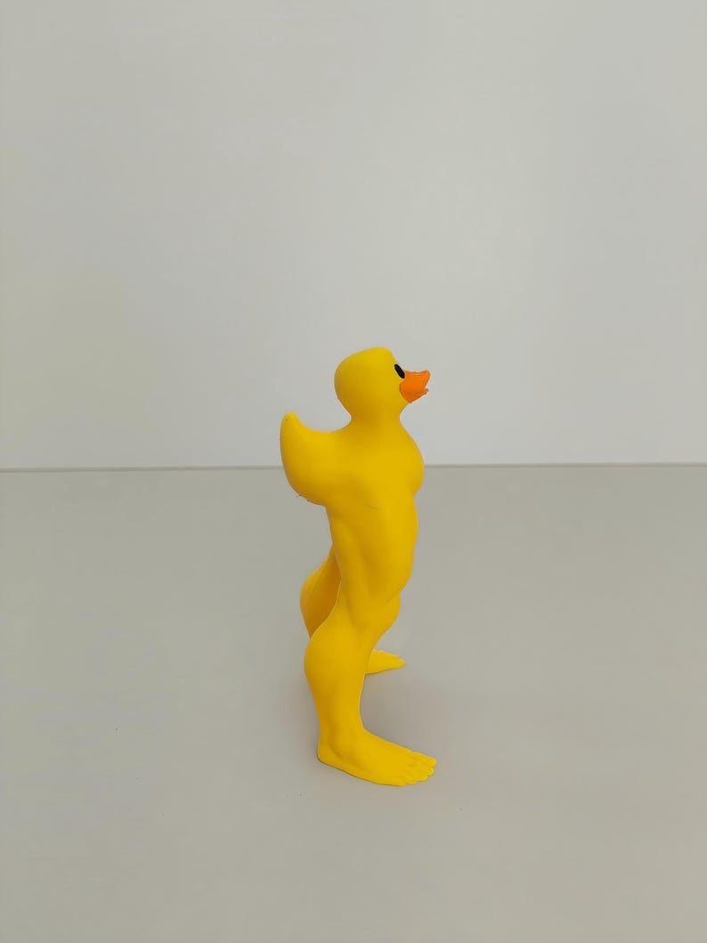 🦆💪Middle Finger Muscular Legs Duck