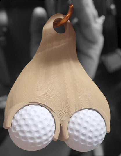 Golf Ball Testicle Sac Holder: The Ultimate Gag Golfer Gift! ⛳🤣