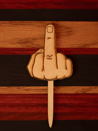 🤣Funny Middle Finger Cupcake Decorations