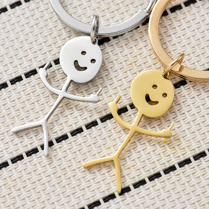 🤣Smiley Middle Finger Pendant Keychain