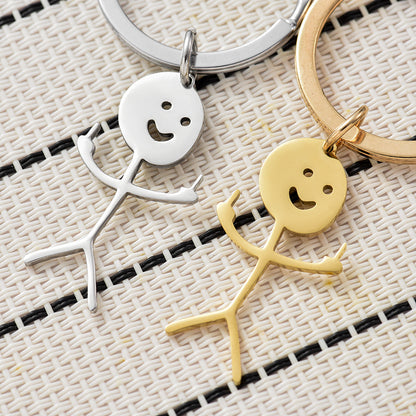 🤣Smiley Middle Finger Pendant Keychain