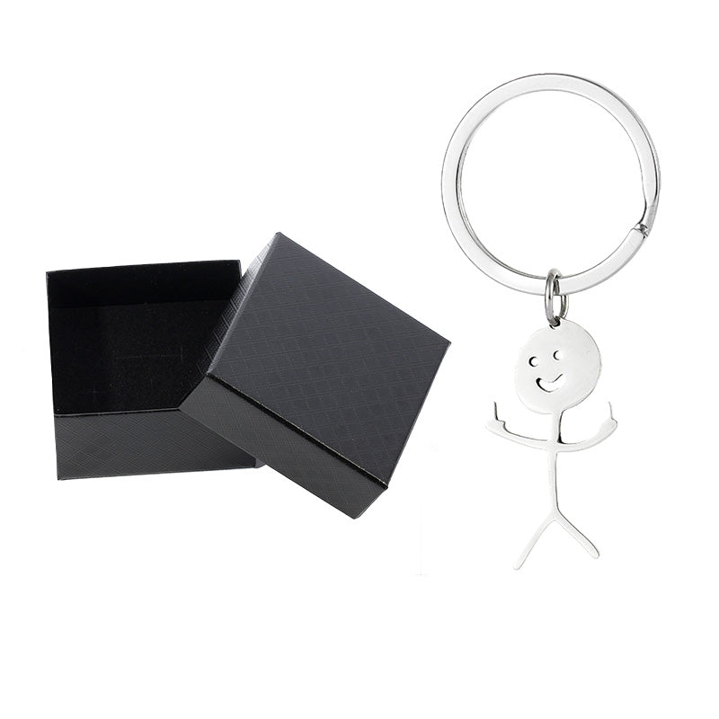 🤣Smiley Middle Finger Pendant Keychain