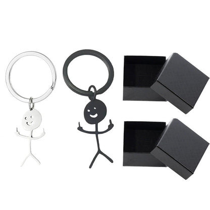 🤣Smiley Middle Finger Pendant Keychain