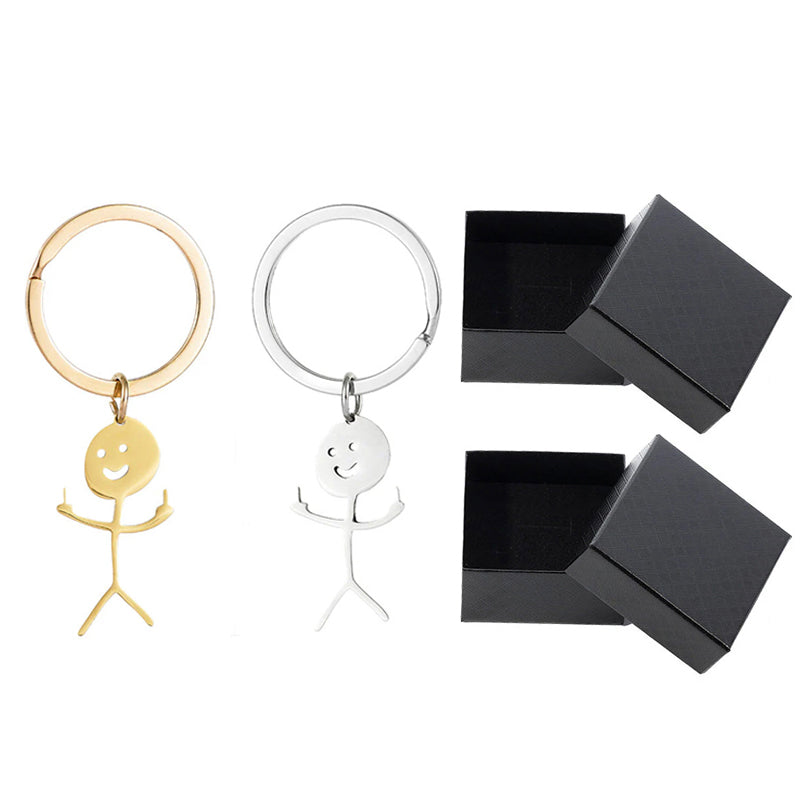 🤣Smiley Middle Finger Pendant Keychain