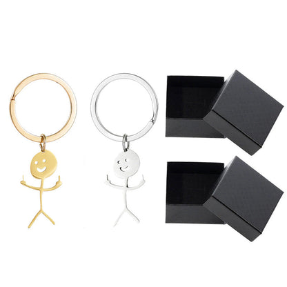 🤣Smiley Middle Finger Pendant Keychain