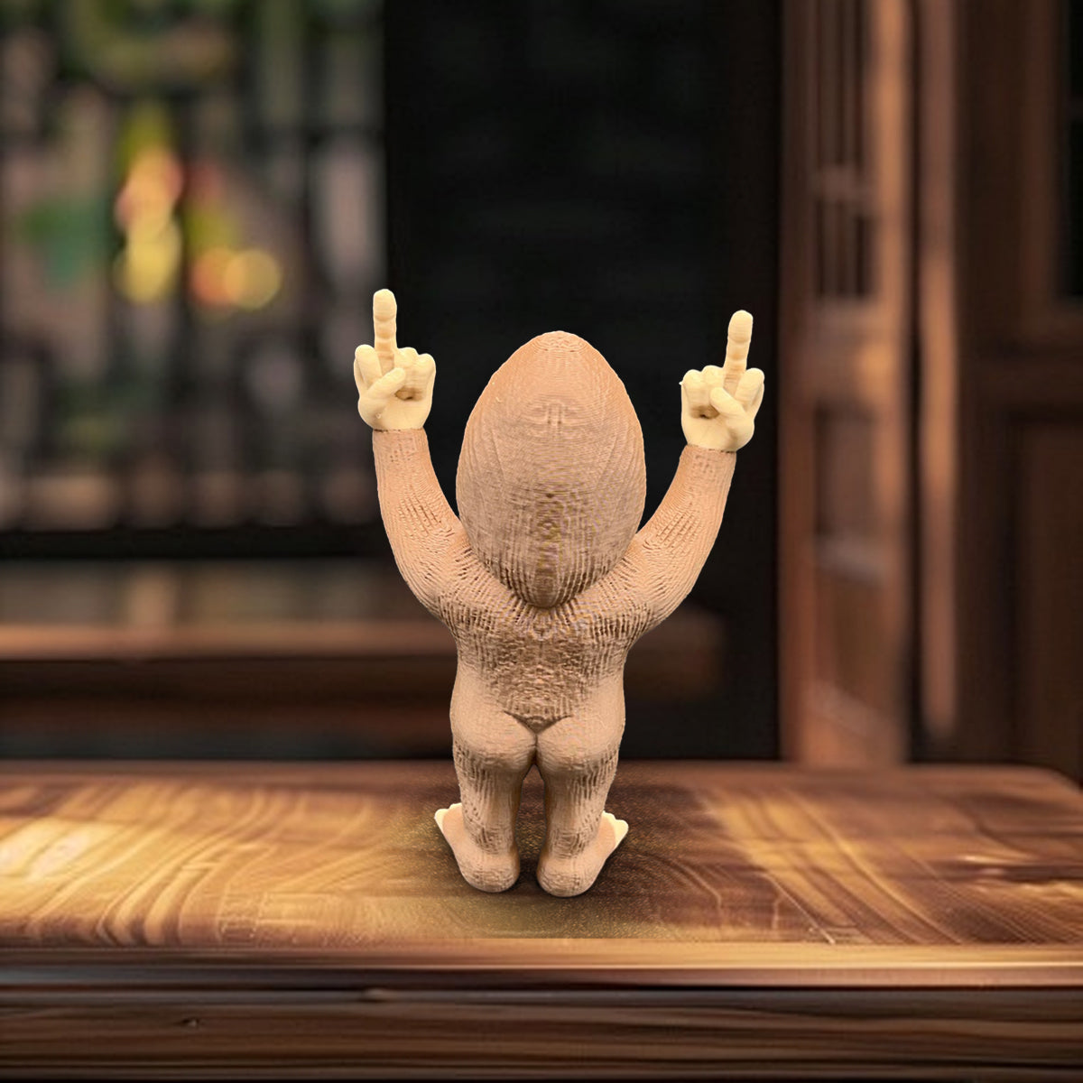 🤣Funny Middle Finger Bigfoot Ornament