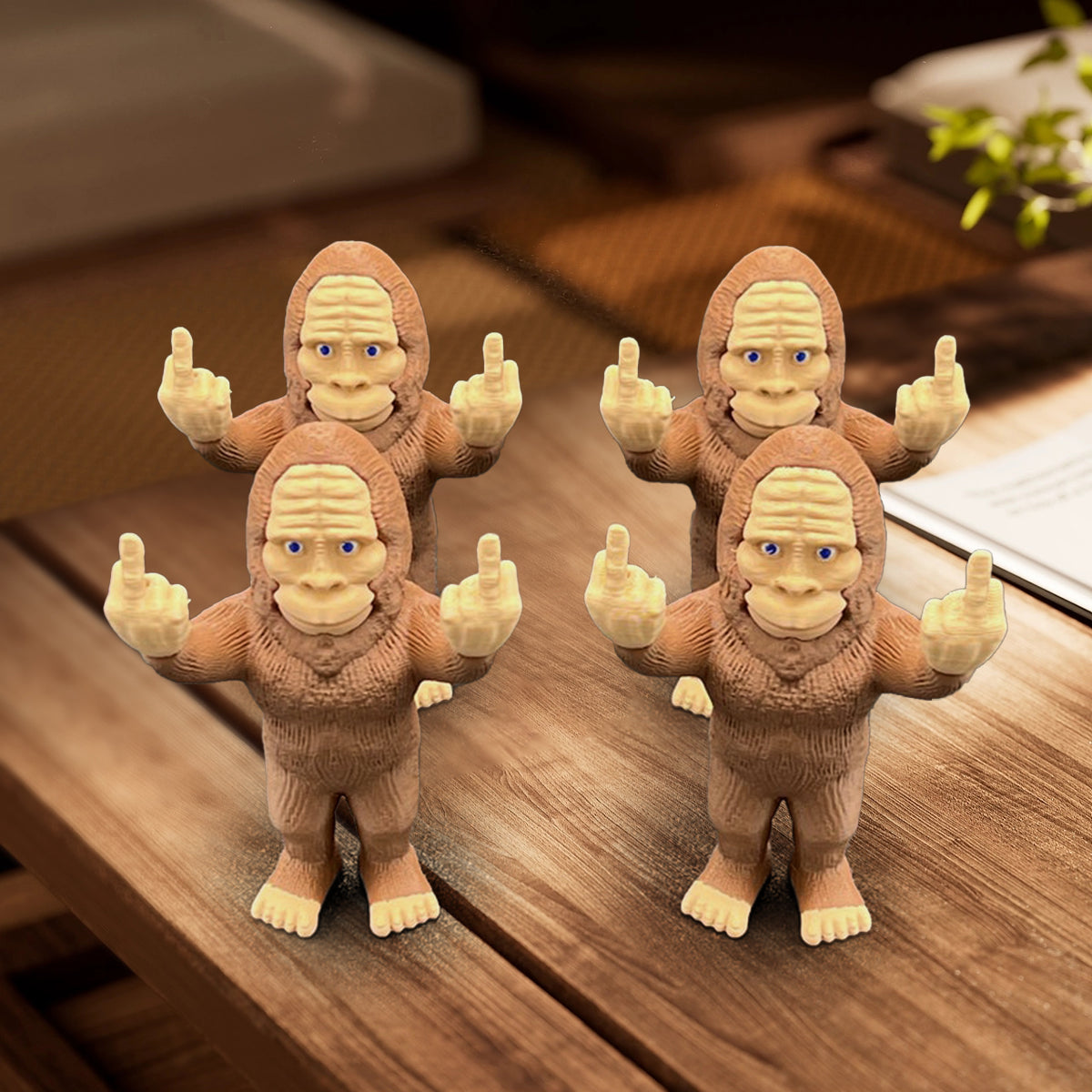 🤣Funny Middle Finger Bigfoot Ornament