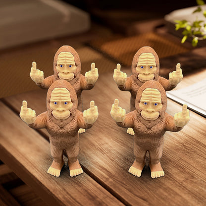 🤣Funny Middle Finger Bigfoot Ornament