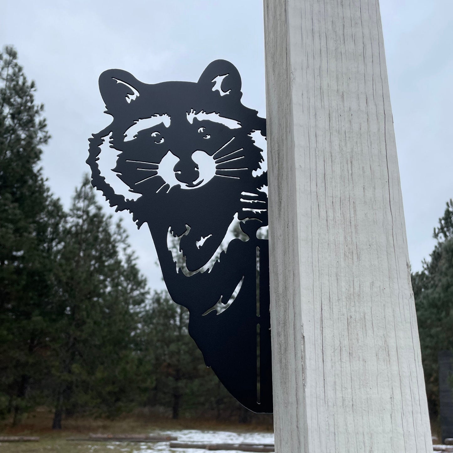 😂Middle Finger Peek-a-Boo Flipping Off Metal Sign