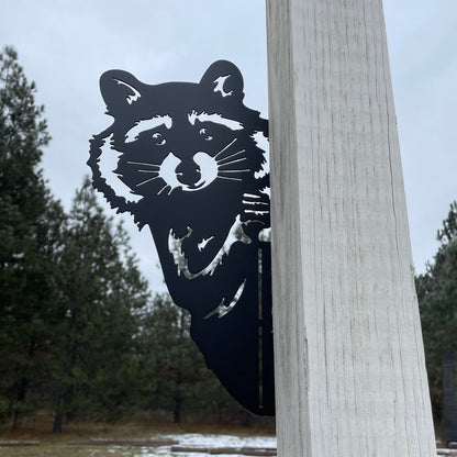 😂Middle Finger Peek-a-Boo Flipping Off Metal Sign