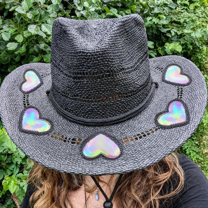 Last Day 50% OFF🔥Suncatcher Cowgirl Straw Prism Hat