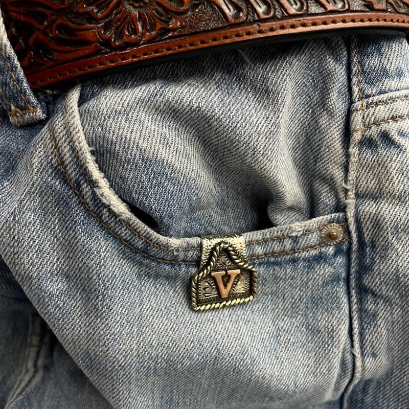 Vintage Letter Keychain