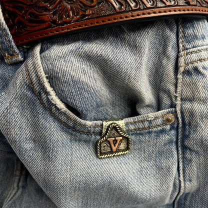 Vintage Letter Keychain