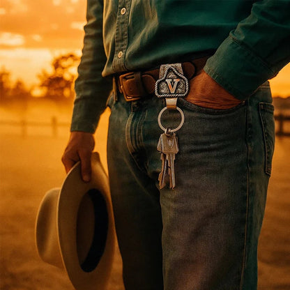 Vintage Letter Keychain