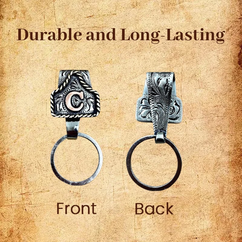 Vintage Letter Keychain