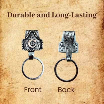 Vintage Letter Keychain