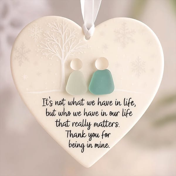 ❤Heart-Shaped Sea Glass Friendship Keepsake