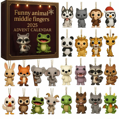 🤣2025 Funny Animal Middle Fingers Advent Calendar