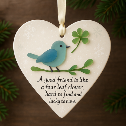 Heart-Shaped Friendship Ornament