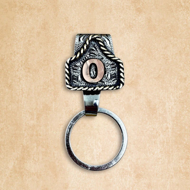 Vintage Letter Keychain