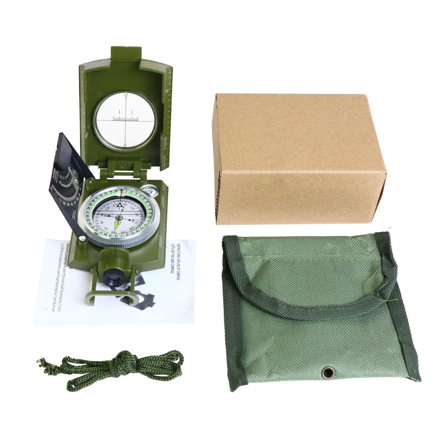 Multifunctional Aiming Navigation Compass with Inclinometer