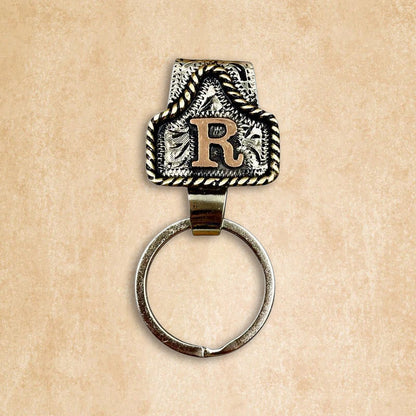 Vintage Letter Keychain