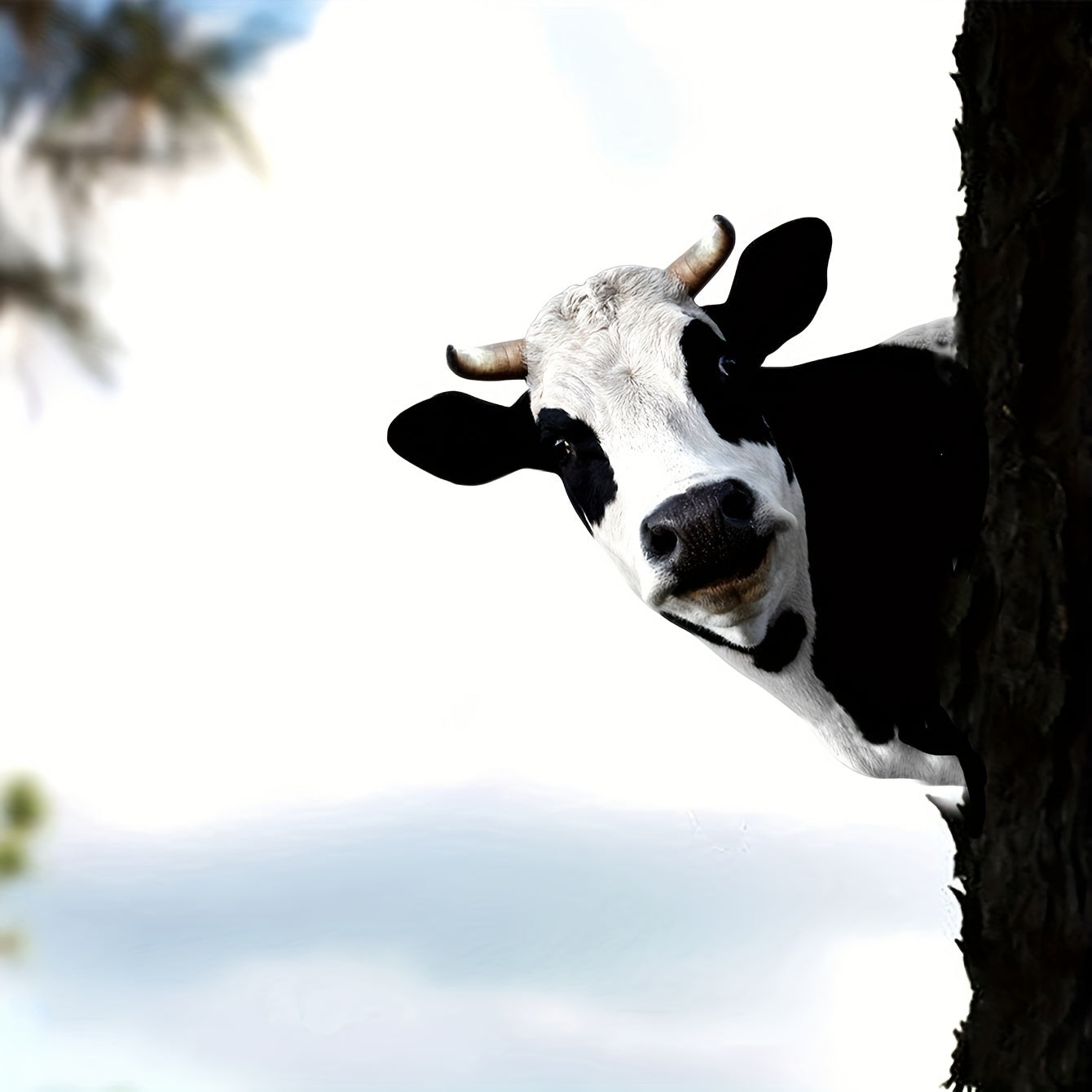 Cute Cows Head Shape Iron Silhouette - Perfect for Outdoor Garden Fence