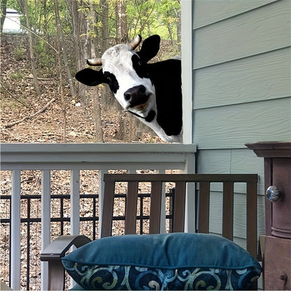 Cute Cows Head Shape Iron Silhouette - Perfect for Outdoor Garden Fence