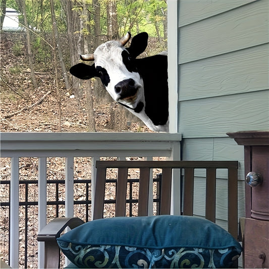 Cute Cows Head Shape Iron Silhouette - Perfect for Outdoor Garden Fence
