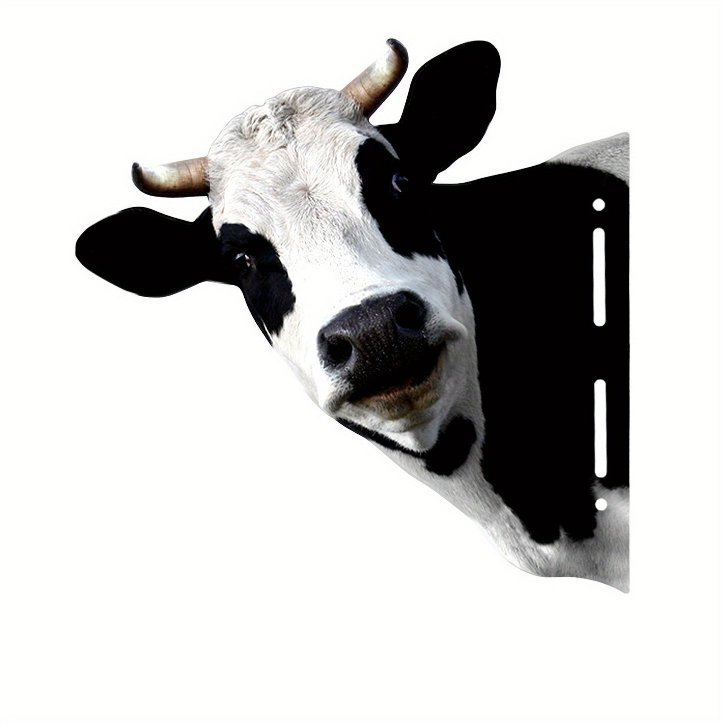 Cute Cows Head Shape Iron Silhouette - Perfect for Outdoor Garden Fence