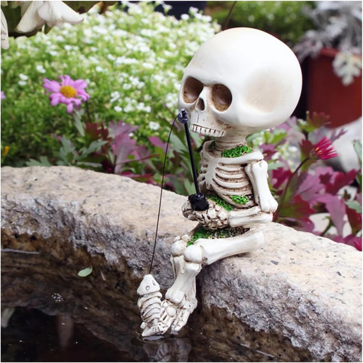💀Halloween Fishing Skeleton Garden Accessory(4.5")