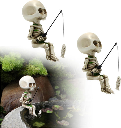 💀Halloween Fishing Skeleton Garden Accessory(4.5")