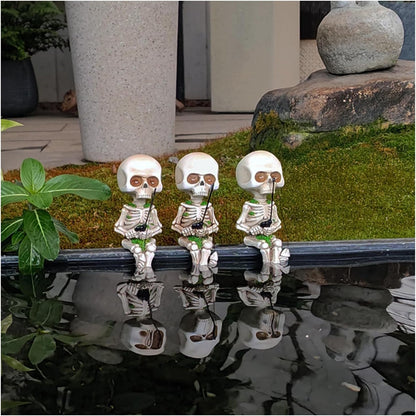 💀Halloween Fishing Skeleton Garden Accessory(4.5")