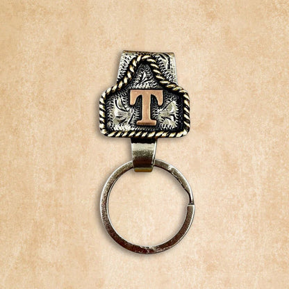 Vintage Letter Keychain